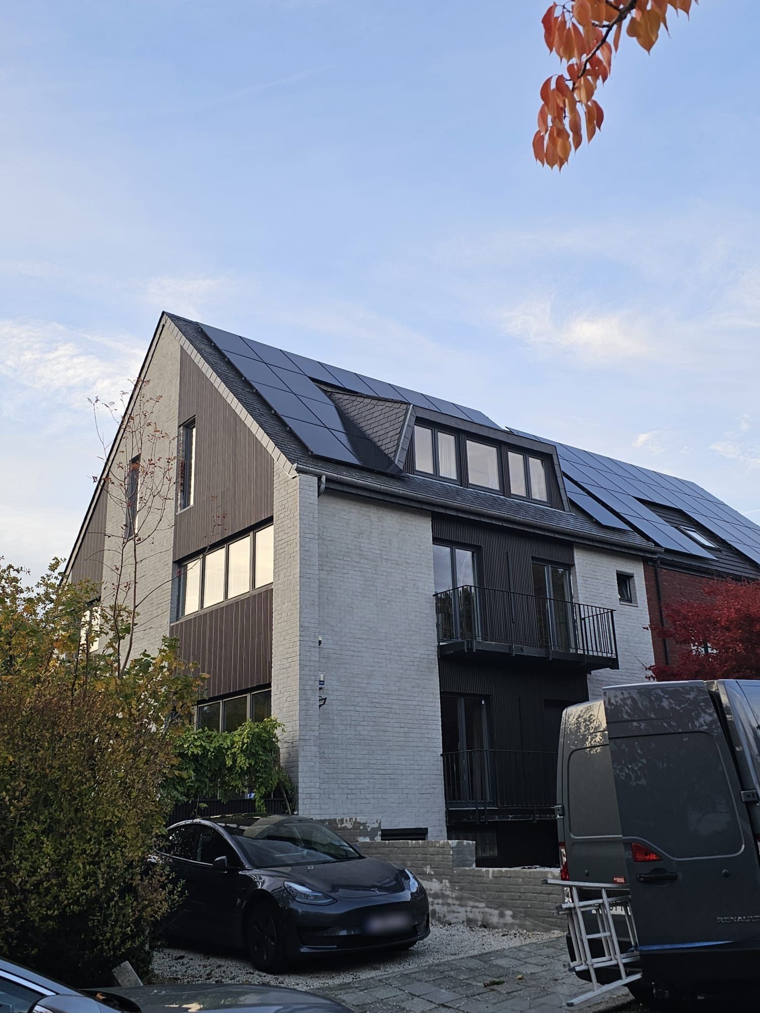 Façade rénovée et repeinte par A. Bouillon à Waterloo